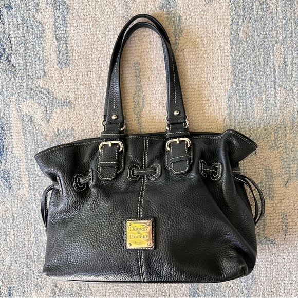 Dooney & Bourke black Pebble Grain Leather Chiara Shoulder HOBO Bag - Picture 10 of 10
